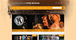 Desktop Screenshot of petrkotvald.cz